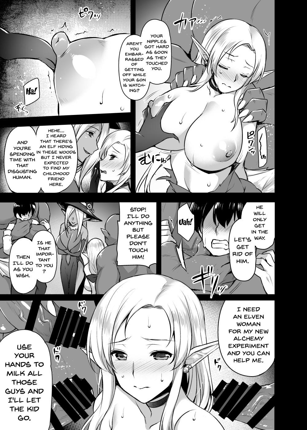 Hentai Manga Comic-Elf's Mom ~She Gets Raped By Orcs In From Of Her Son~-Read-8